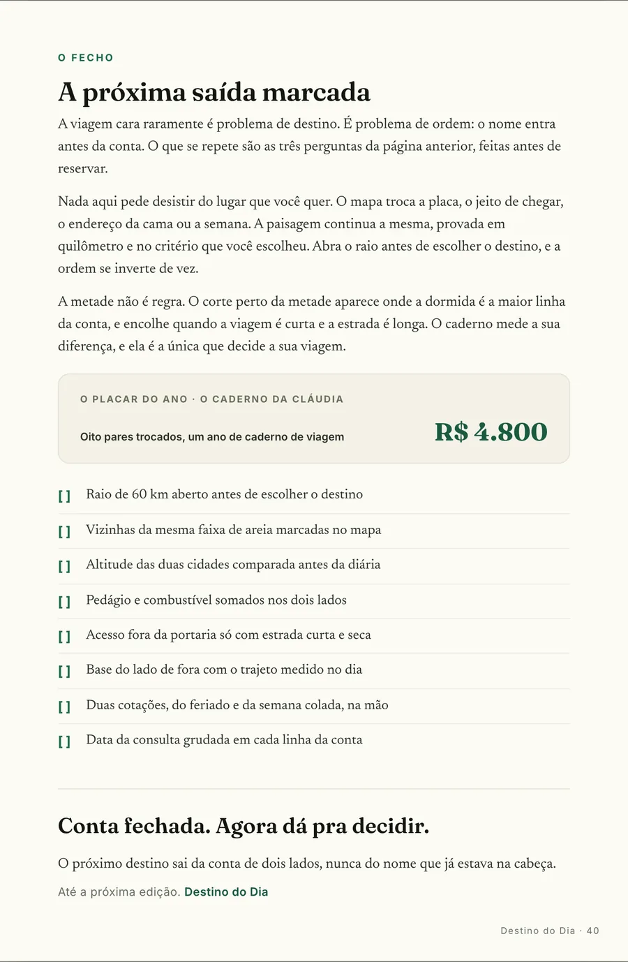 Página real do guia: O placar